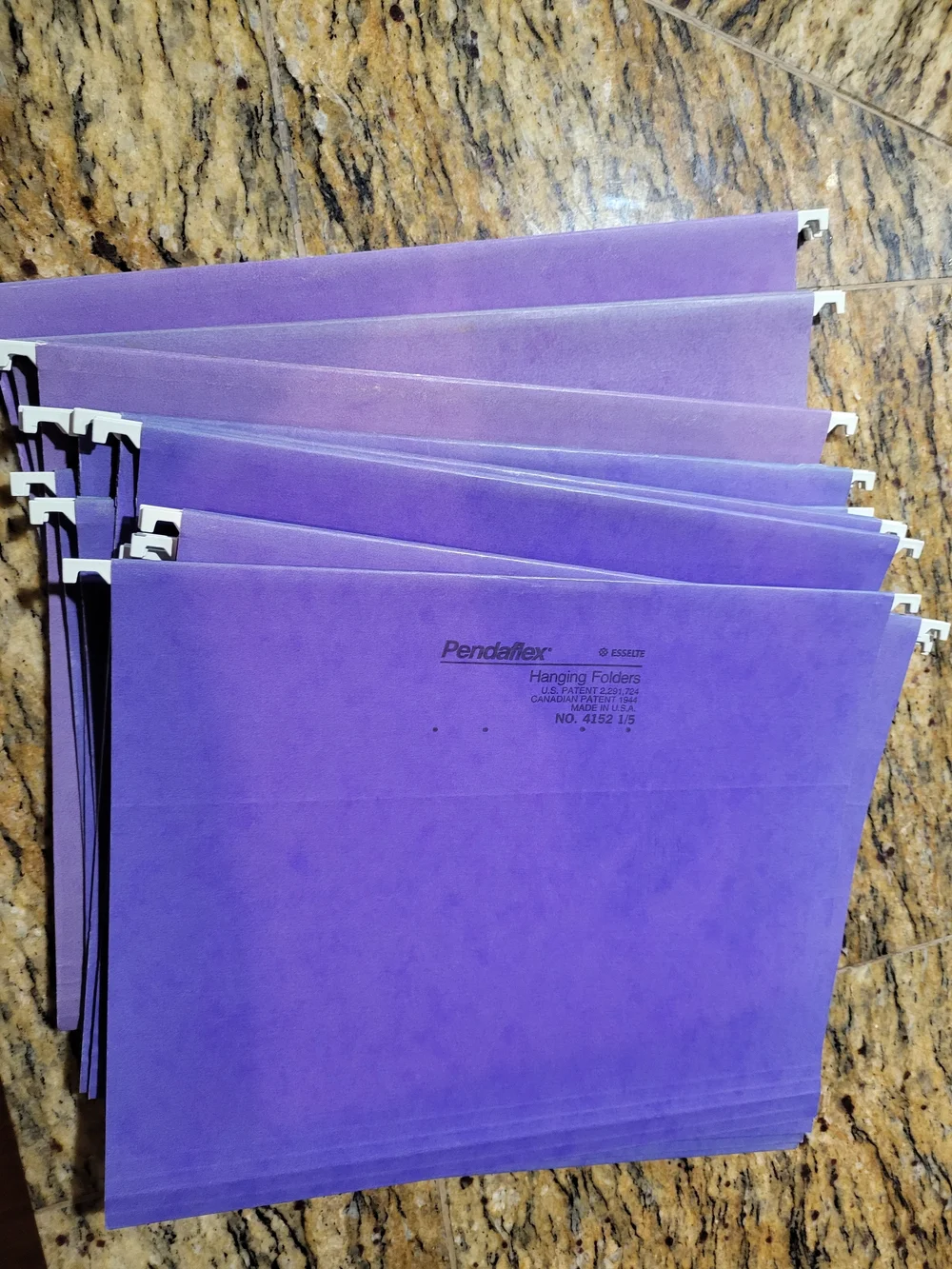 Pendaflex purple hanging